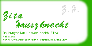 zita hauszknecht business card